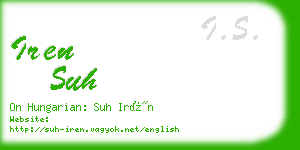 iren suh business card